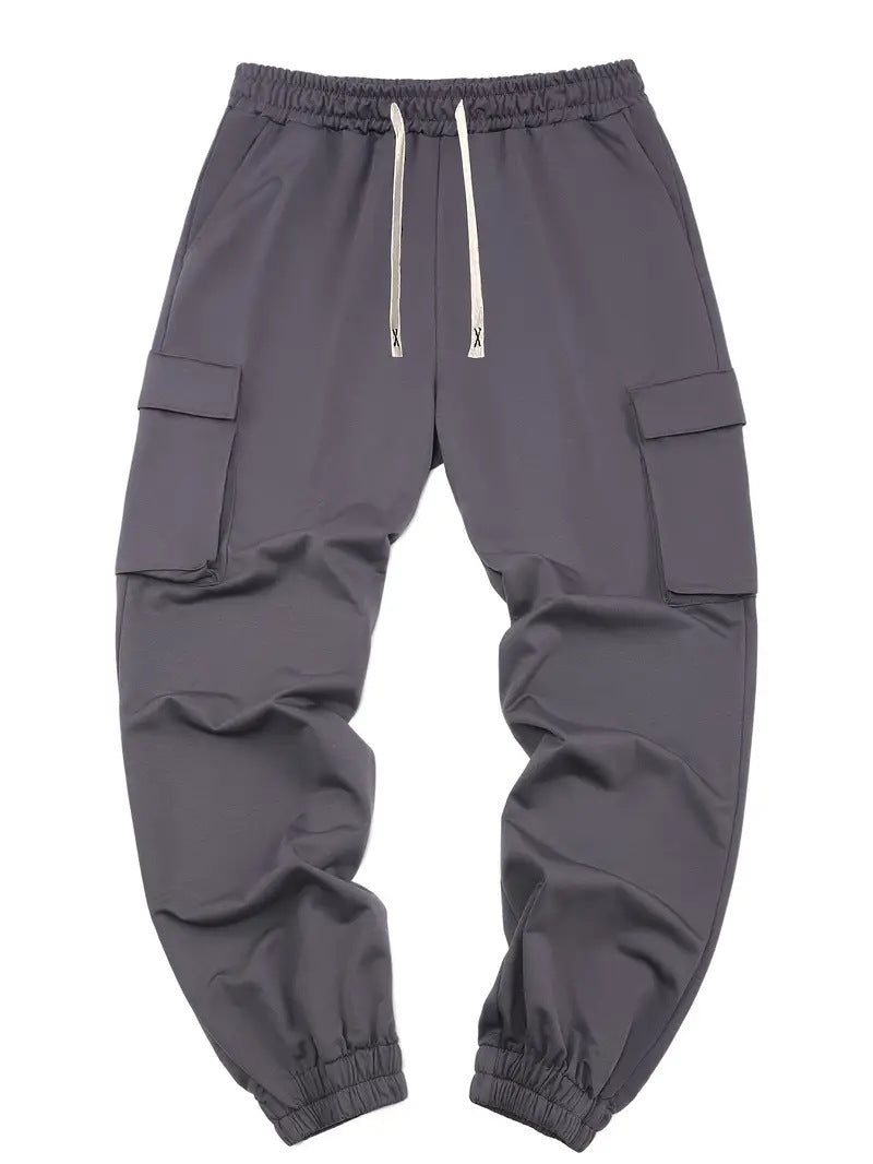 Men's Multi-pocket Workwear Pants Ancient Leisure Tappered Trousers