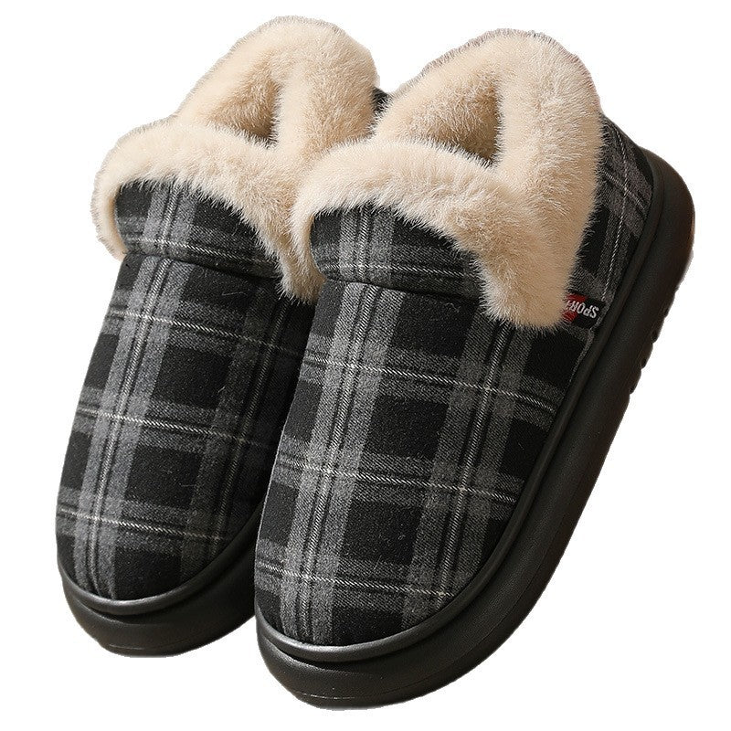 New Ankle Wrap Cotton Shoes Men And Women