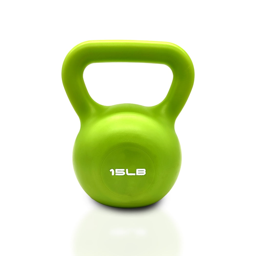 15lbs Kettlebell Set, Strength Training Kettlebells Weight Set For Women, Vinyl Coated Kettle Bell For Home Gym Workout Weight Lifting Equipment, Comfortable Grip Wide Handle Weights