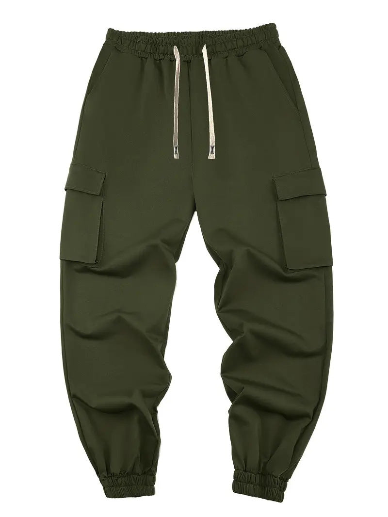 Men's Multi-pocket Workwear Pants Ancient Leisure Tappered Trousers